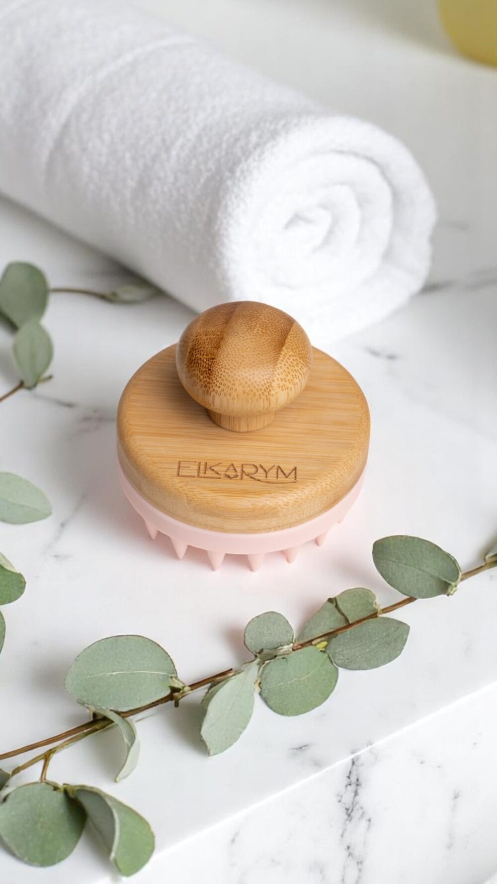 Brosse massage cuir chevelu bambou – Image 4